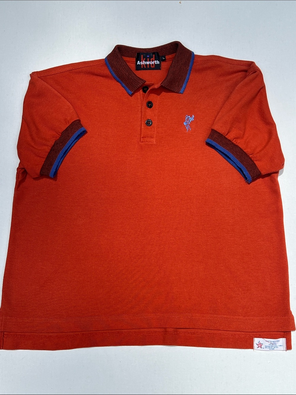 🏌🏼‍♂️Vtg 90s Ashworth Kid pique polo🏌🏼‍♂️